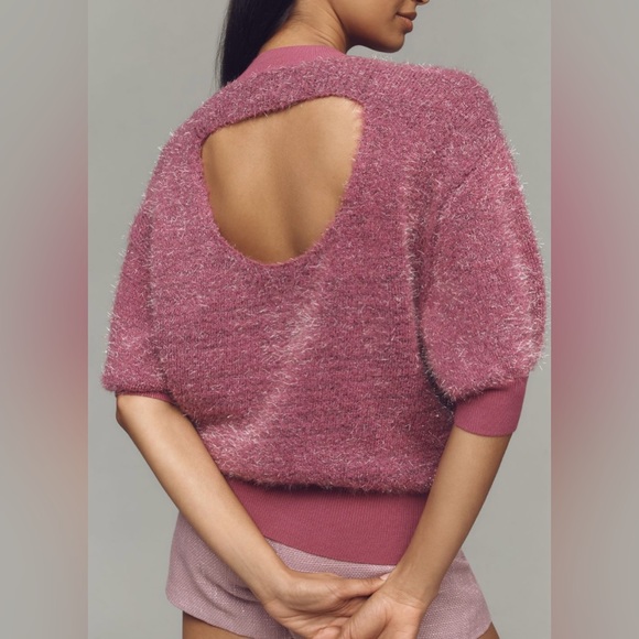 Anthropologie Violetta Tinsel Sweater By Maeve - Picture 6 of 9